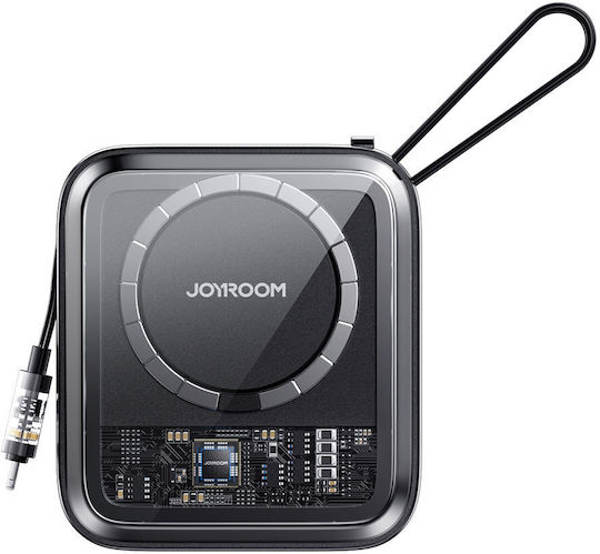 Joyroom Icy Series JR-L007 Power Bank 10000mAh 22.5W with USB-A Port and USB-C Port Black view 1