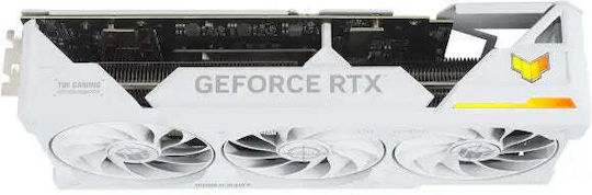 Asus GeForce RTX 4070 Ti Super 16GB GDDR6X TUF Gaming BTF OC White Graphics Card view 8