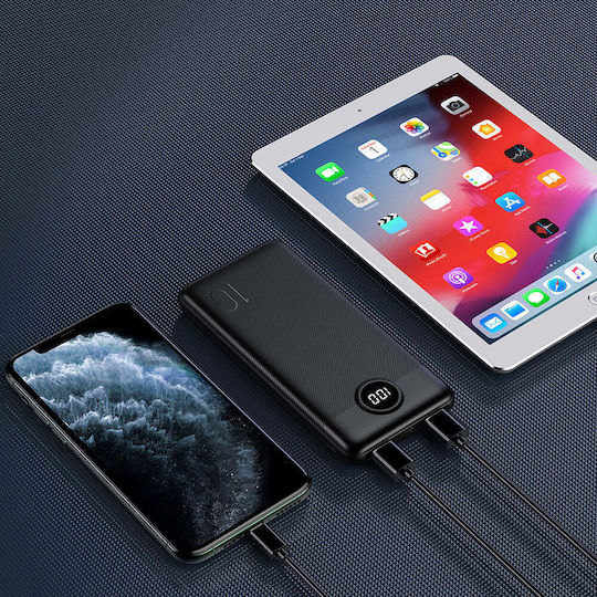 Veger L10 Power Bank 10000mAh with USB-A Port and USB-C Port Black view 4