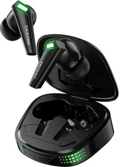 Onikuma T308 In-ear Bluetooth Handsfree Earphones with Charging Case Black view 1
