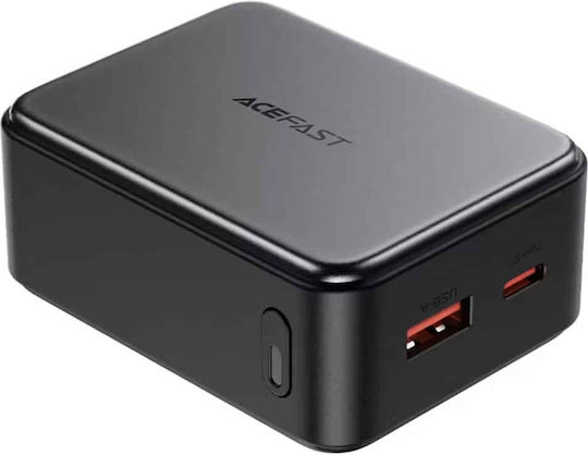 Acefast Power Bank 10000mAh 22.5W with USB-A Port and 2 USB-C Ports Black view 2
