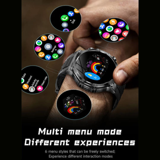 Microwear AK82 Smartwatch (Silver) view 4