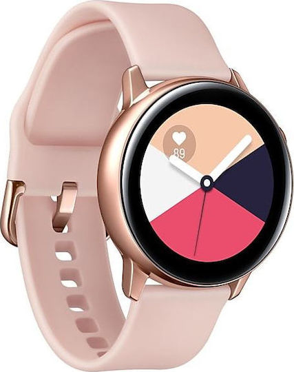 Samsung Galaxy Watch Active Aluminium 40mm Waterproof with Heart Rate Monitor (Pink) vue 4