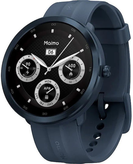 Maimo Watch R WT2001 Stainless Steel Waterproof with Heart Rate Monitor (Blue) view 1