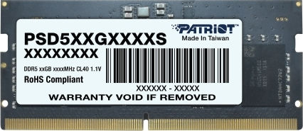 Patriot Signature DDR5 with Module 1x16GB and Speed 5600 for Laptop PSD516G560081S view 3