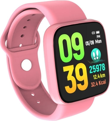 B9 Smartwatch with Heart Rate Monitor (Pink)