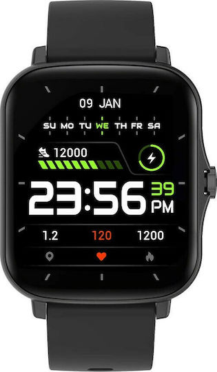 Colmi P8 Plus GT 45mm Smartwatch with Heart Rate Monitor (Black) view 2