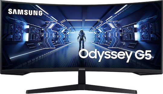 Samsung Odyssey G5 Ultrawide VA HDR Curved Monitor 34" QHD 3440x1440 165Hz view 1