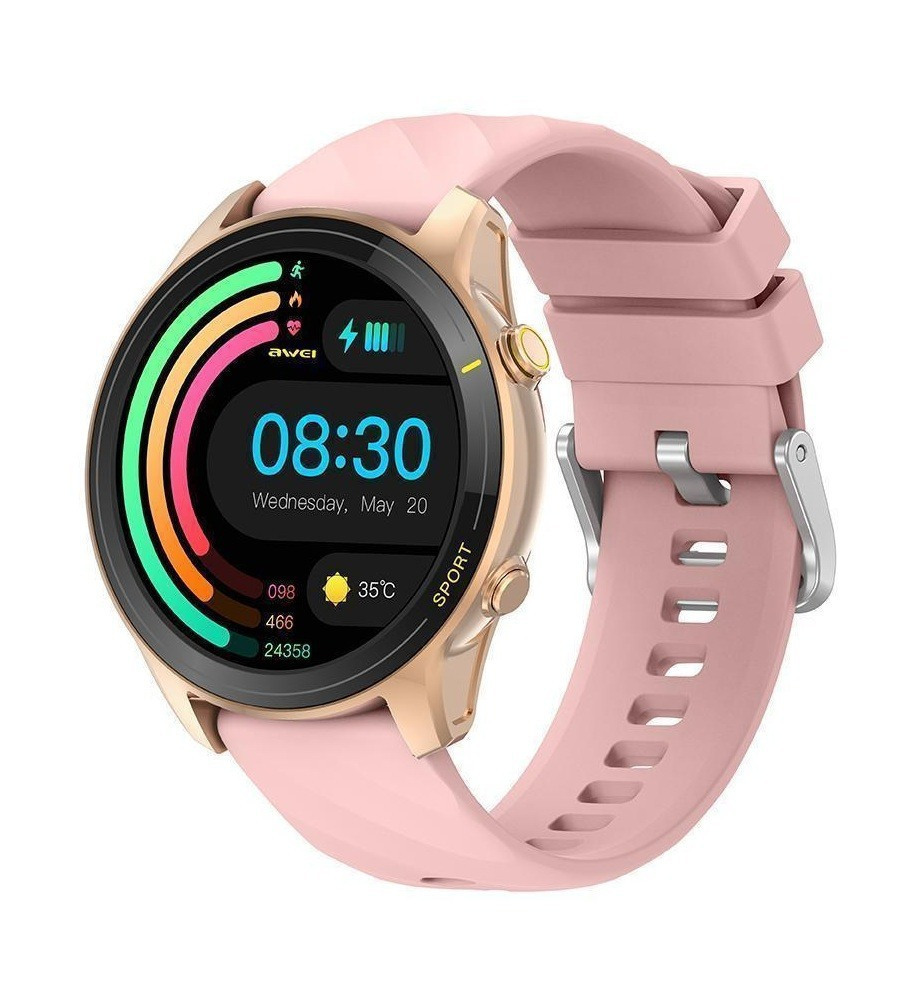 Awei H36 Smartwatch with Heart Rate Monitor (Rose Gold)