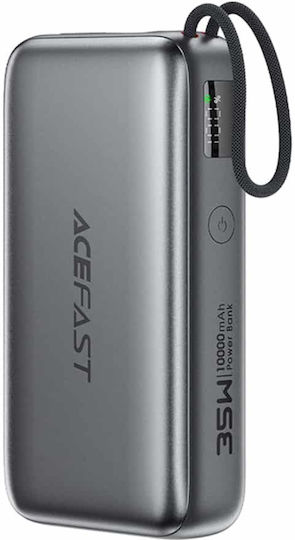 Acefast M32 Power Bank 10000mAh 35W with USB-C Power Delivery Port / Quick Charge 2.0 / Quick Charge 3.0 Metal Gray