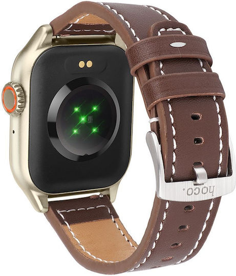 Hoco Y17 Smartwatch with Heart Rate Monitor (Gold) view 2