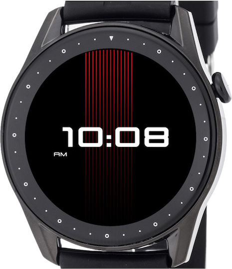 3Guys 3GW4651 45mm Smartwatch with Heart Rate Monitor (Black) view 2