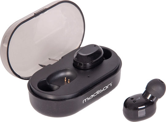 Madison TWS 150 In-ear Bluetooth Handsfree Earphones with Charging Case Black view 3
