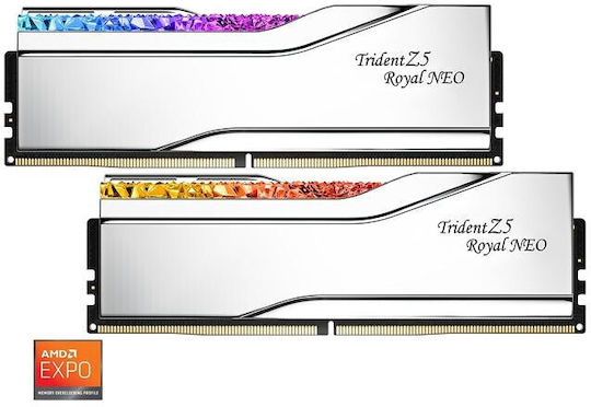 G.Skill Trident Z5 Royal Neo EXPO DDR5 32GB RAM with 2x16GB Modules and Speed 6400 for Desktop F5-6400J3039G16GX2-TR5NS vista 2