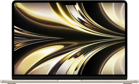 Apple MacBook Air 13.6" (2022) QHD+ (M2-8‑core/8GB/256GB SSD) Starlight (International English Keyboard)