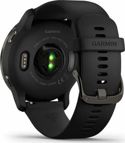 Garmin Venu 2 Stainless Steel 45mm Waterproof Smartwatch with Heart Rate Monitor (Slate / Black) view 6
