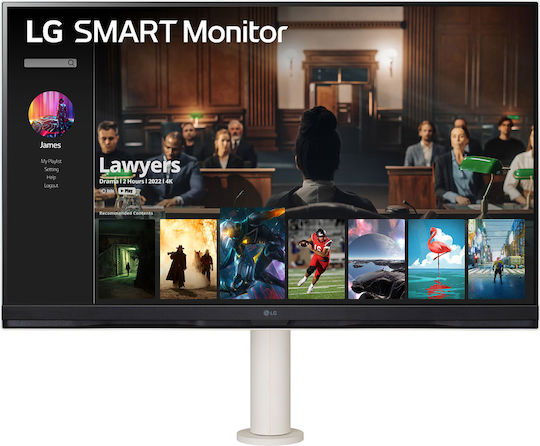 LG 32SQ780S-W VA Smart Monitor 31.5" 4K 3840x2160 with Response Time 5ms GTG view 2