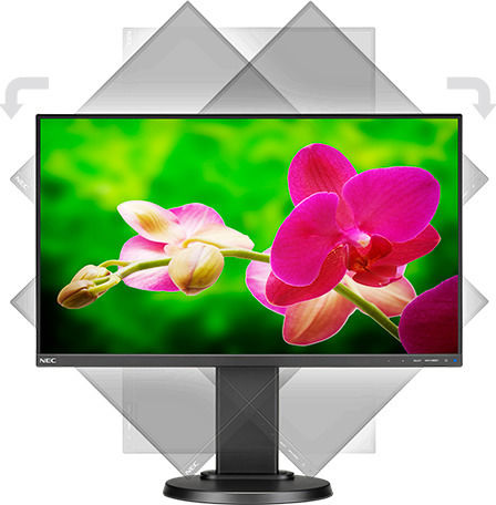 Nec MultiSync E242N-BK IPS Monitor 23.8" FHD 1920x1080 with Response Time 6ms GTG vue 7