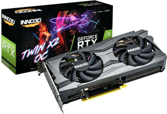Inno 3D GeForce RTX 3060 12GB GDDR6 Twin X2 OC Graphics Card view 3