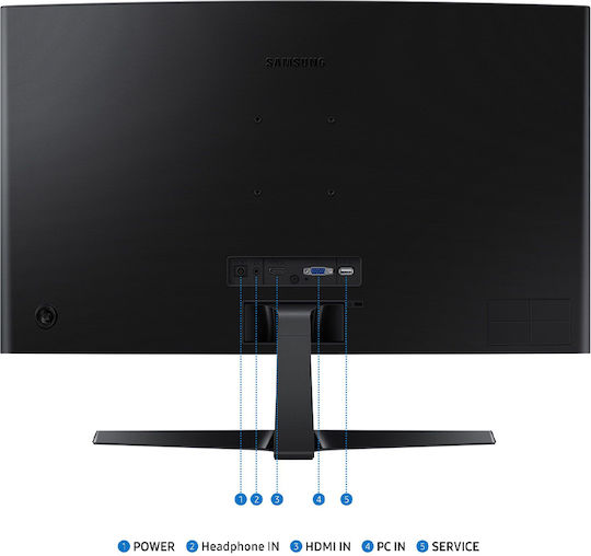Samsung Essential S3 S27D364GAU VA Curved Monitor 27" FHD 1920x1080 with Response Time 4ms GTG vue 3