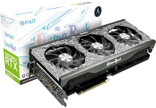 Palit GeForce RTX 3070 Ti 8GB GDDR6X GameRock Graphics Card view 3