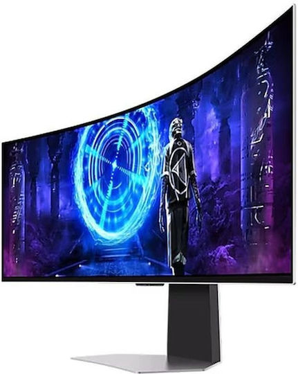 Samsung Odyssey G9 OLED HDR Curved Gaming Monitor 49" 5120x1440 240Hz with Response Time 0.03ms GTG view 2