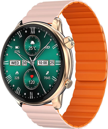 Imiki Holo TG2 46mm Smartwatch with Heart Rate Monitor (Gold) view 3