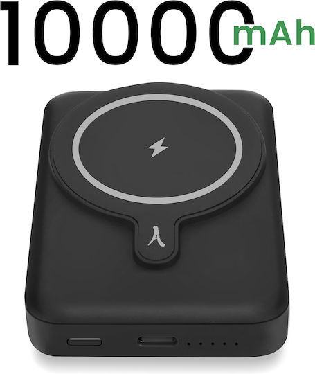 Akashi ALTPB8000WIRLV2 MagSafe Power Bank 10000mAh 20W with USB-C Port Power Delivery Black view 2
