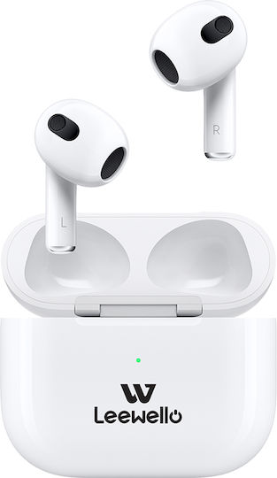 Leewello WP-423 In-ear Bluetooth Handsfree Earphones with Charging Case White view 1