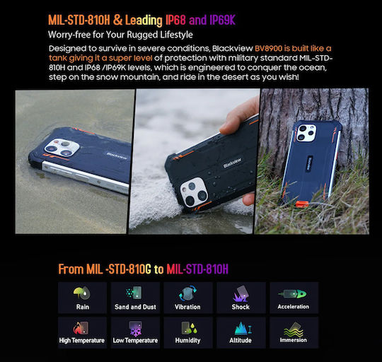 BlackView BV8900 Dual SIM (8GB/256GB) Black view 5