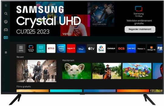 Samsung Smart Television 43" 4K UHD LED TU43CU7025KXXC HDR (2023) view 2