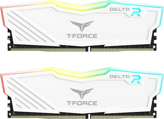 TeamGroup Delta RGB DDR4 16GB RAM with 2x8GB Modules and Speed 3600 for Desktop TF4D416G3600HC18JDC01 vue 2