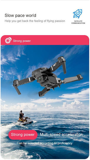 DLB E88 Pro RC Drone with 2K Camera and Controller Grey view 3