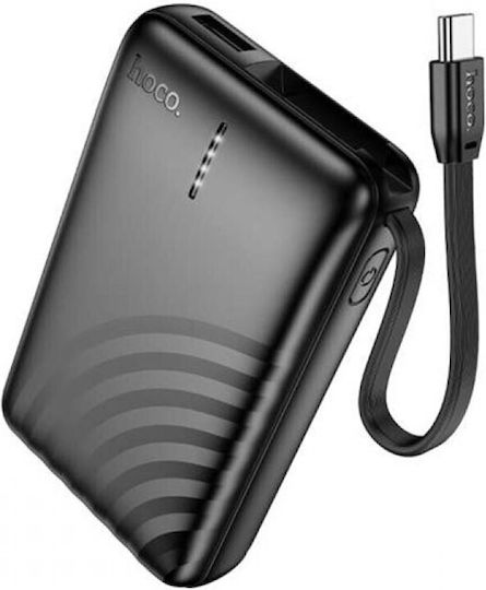 Hoco J134 Power Bank 5000mAh with USB-A Port Black view 1