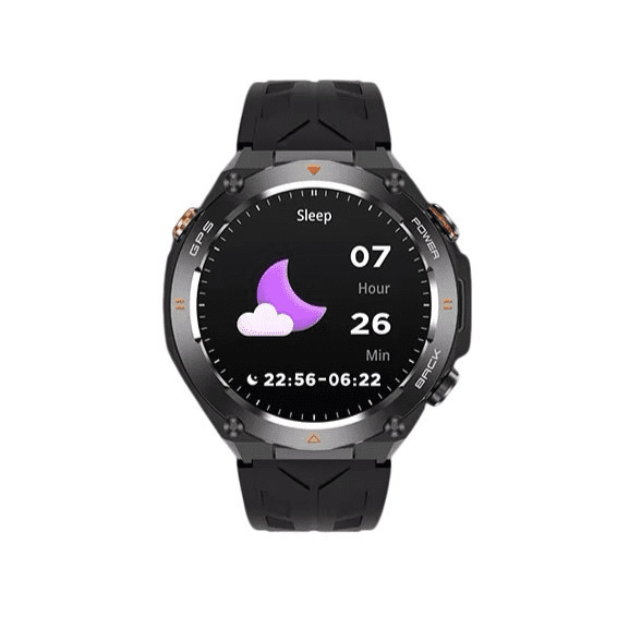 Smartwatch Kc82 Gps & Sleep Tracker Mαύρο Unitek vy 5
