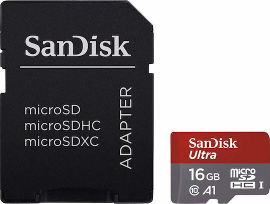 Sandisk Ultra microSDHC 16GB U1 A1 UHS-I 98MB/s with Adapter
