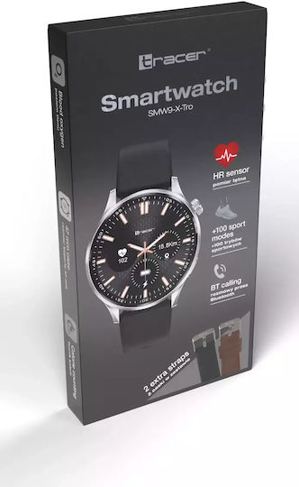 Tracer SMW9 X-Tro 47mm Smartwatch with Heart Rate Monitor (Silver) view 7