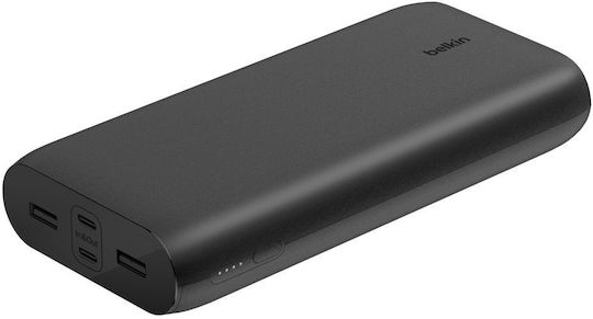 Belkin BoostCharge Power Bank 26000mAh 34W with 2 USB-A Ports and 2 USB-C Ports Power Delivery Black