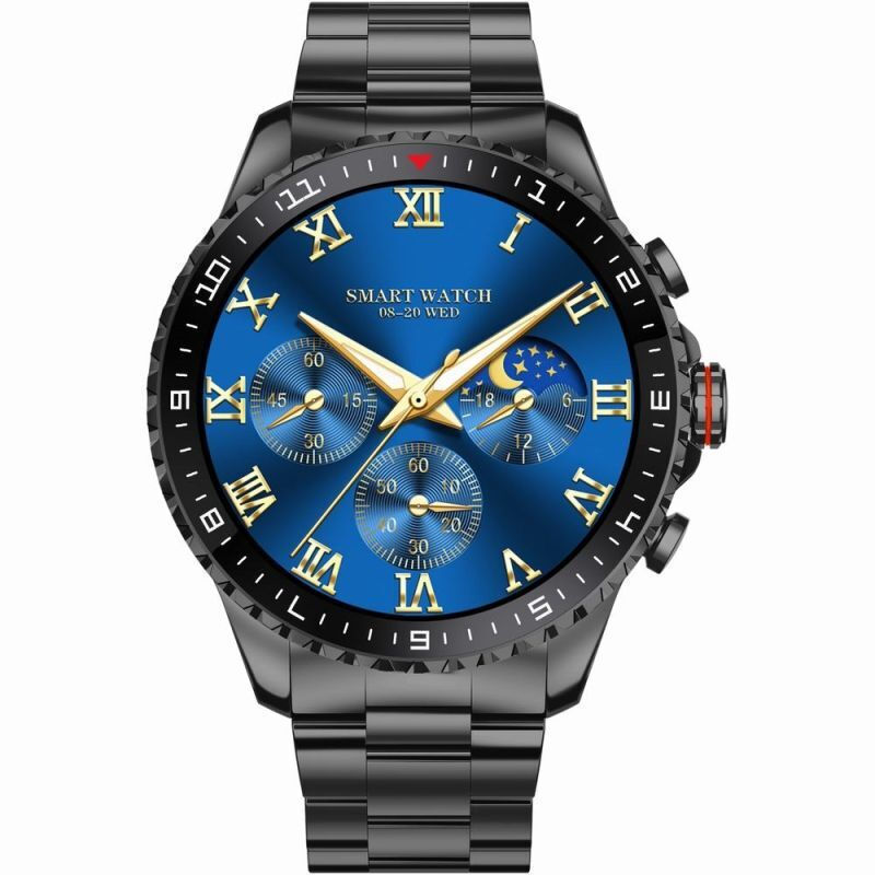 Gravity GT16-2 48mm Smartwatch with Heart Rate Monitor Black view 4