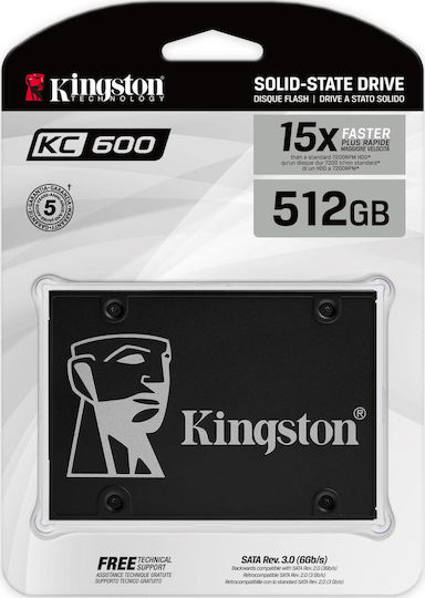 Kingston KC600 SSD 512GB 2.5'' Type with SATA III Connection SKC600/512G view 4