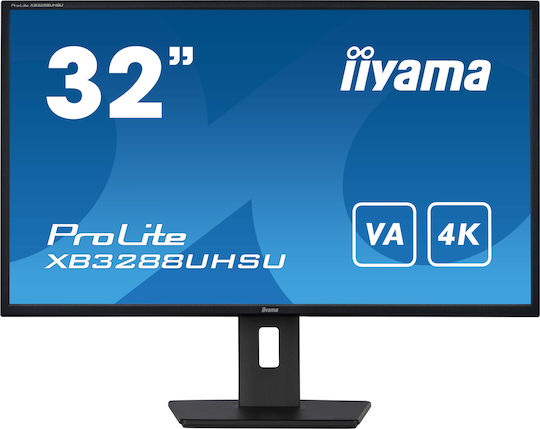 Iiyama ProLite XB3288UHSU-B5 VA HDR Monitor 31.5" 4K 3840x2160 with Response Time 3ms GTG