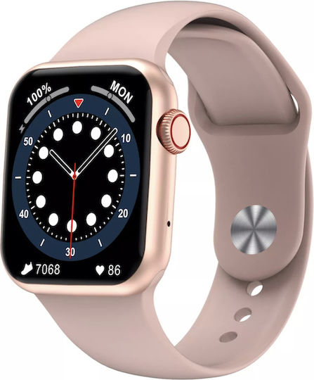 i8 Pro Max Aluminium Smartwatch with Heart Rate Monitor (Pink) view 9