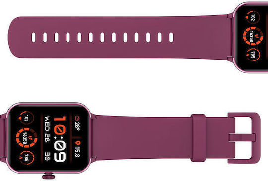 BlackView R50 45mm Smartwatch with Heart Rate Monitor (Claret) view 5
