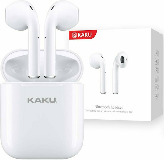 Kaku KSC-503 Earbud Bluetooth Handsfree Earphones with Charging Case White view 2