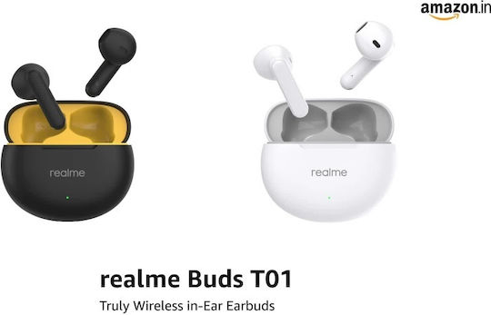 Realme T01 In-ear Bluetooth Handsfree Earphones with Charging Case White view 2