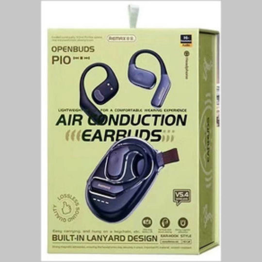 Remax OpenBuds P10 Bluetooth Handsfree Earphones with Sweat Resistance and Charging Case Black view 5