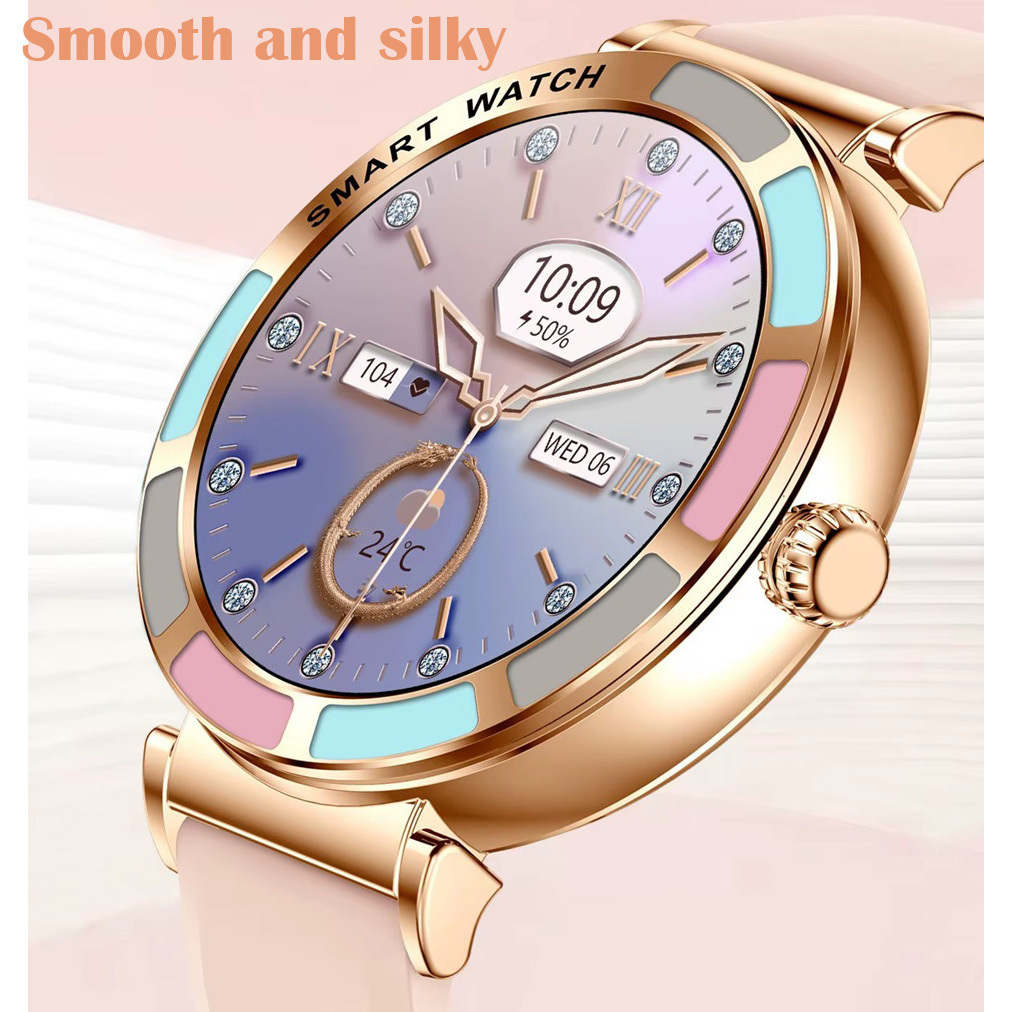 Aluminum Waterproof Smartwatch with Heart Rate Monitor Gold view 5