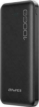 Awei P28K Power Bank 10000mAh with 2 USB-A Ports Black vista 7