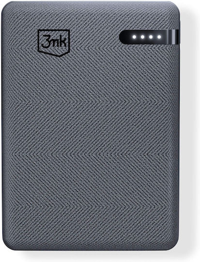 3MK Pocket Power Bank 5000mAh 12W with USB-C Port Gray vue 3