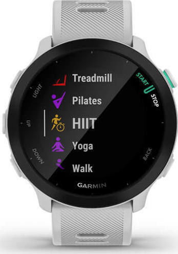 Garmin Forerunner 55 42mm Waterproof Smartwatch with Heart Rate Monitor (White) view 5